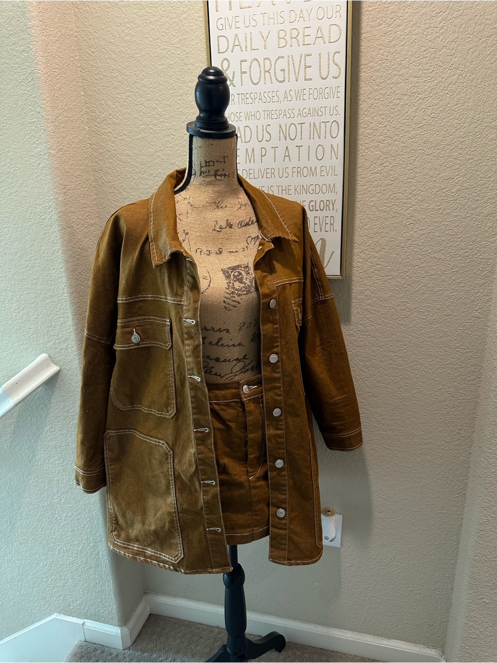Fashion Nova Brown Corduroy Button-Front Shacket